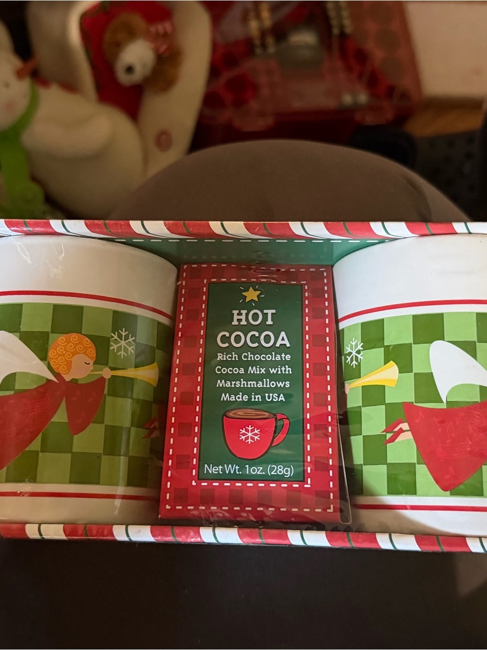 2 vintage Christmas mugs set NEW NEVER OPENED